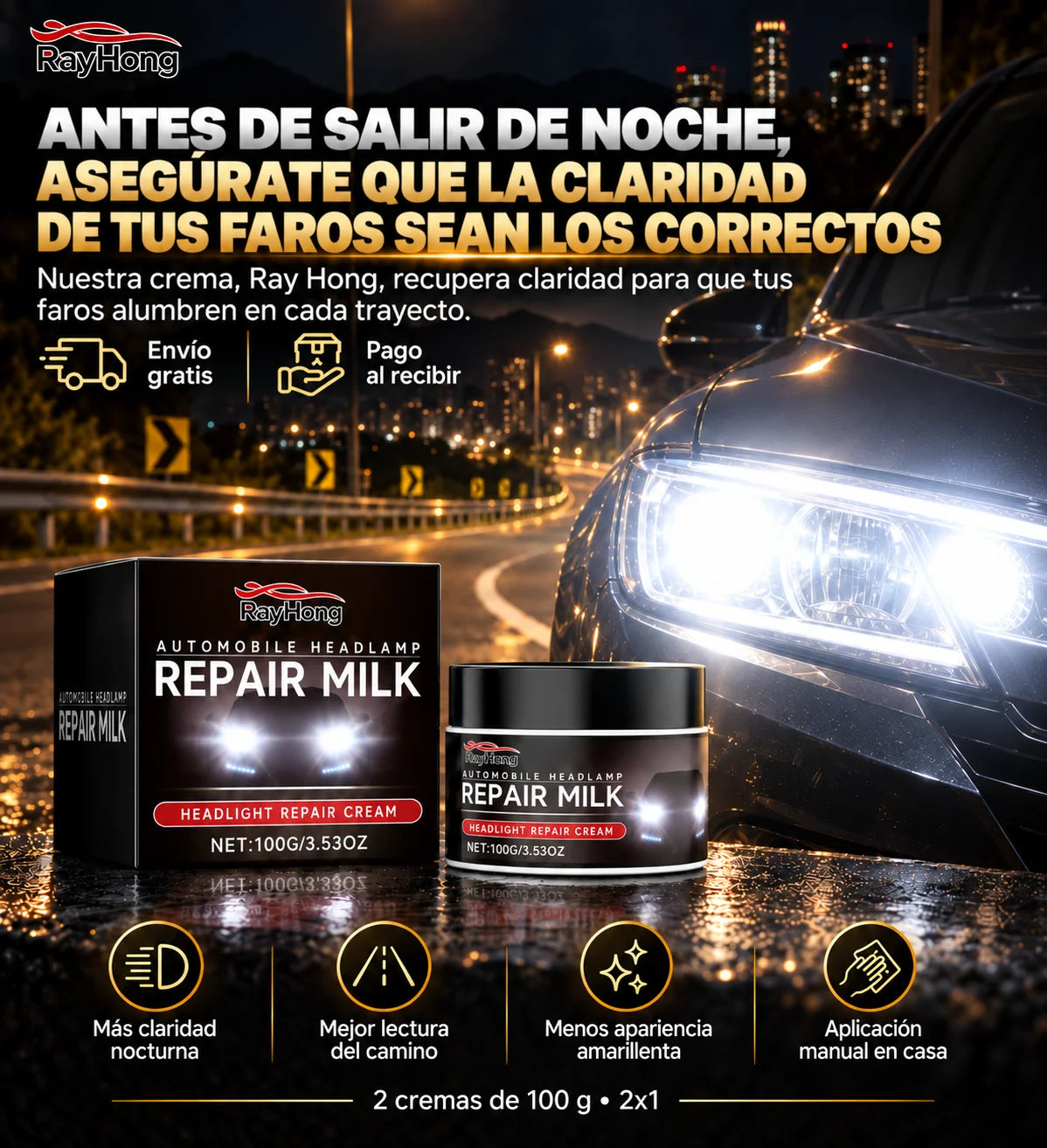 Crema Restauradora De faros
